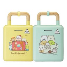 San-X 角落小夥伴鬆餅機，迷你輕巧不沾塗層，快速加熱親子烘焙, KTF-6001奶油黃