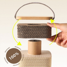 크레용펫 롤리폴리 초대형 수직 스크래쳐 리필교체형, 1개, 라운드 리필