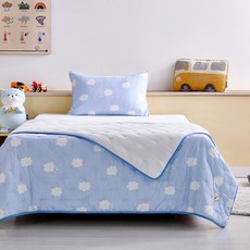 [모던하우스 인천점] 소프트브리즈 고주파 얇은 차렵이불 150x200 스마일클라우드 블루 -[CZ0226010]