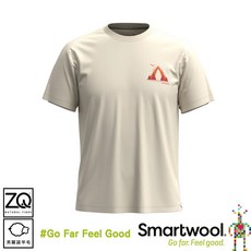 SmartWool 塗鴉短Tee Go Far Feel Good 杏色