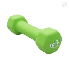 [하루셀렉] 가정용운동기구 네오프렌 아령 1Kg 그린