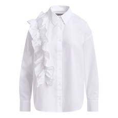 에센셜앤트워프 러플 디테일 코튼 셔츠