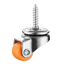 4개 5인치 소형 무소음 DIY 프로파일 미니 가전제품 수납함 가구 바퀴 로우, 01 PP M4x15mm type 2, PP M4x15mm type 2, 1개