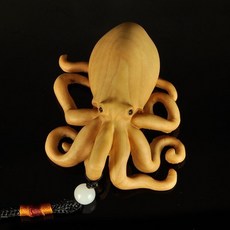 黃楊木 八爪魚, 如圖所示, 1個