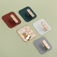 DFMEI 免打孔強力掛鉤壁掛式衣帽鉤加大加厚衣帽架浴室門後掛鉤, 1個, 單隻灰色:如圖