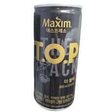 티오피 맥심 더 블랙 커피, 200ml, 12개