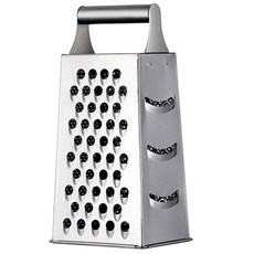 Hemoton 다기능 스테인리스 스틸 강판 24.1 x 10.2 x 8.9cm(9.40 x 4.44 x 3.34인치) 미끄럼 방지 손잡이 야채 치즈 슬라이