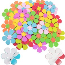 [ 1127000 ] 루오른 80개 2팩 스티커 입체 벽 폼 꽃 접착 모델 직경 6cm 교실 장식 그림 무대 환경