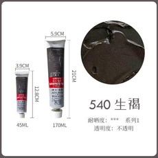 溫莎牛頓 油畫顏料 45/170 鋁管油彩顏料 55色, 生褐,45ml 買十送颳刀