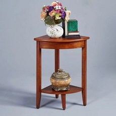 實木角櫃迷你墻角櫃美式三角櫃客廳轉角沙髮櫃角落展示架包郵 角櫃 墻角櫃 傢用 邊角櫃 儲物櫃子 置物架 轉角置物架 TV, 櫻桃色