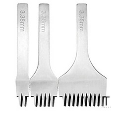 가죽 공예 도구 사선 송곳 치즐 3종 가죽 타공 펀치, 3종세트-3.0mm