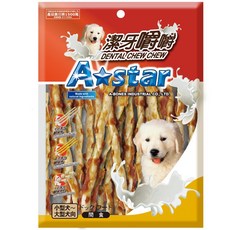 3貓2館 阿曼特 360g/1550g桶裝 牛奶/起司潔牙嚼嚼棒 牛奶潔牙骨，多種口味潔牙零食, 新口味雞肉鮪魚嚼嚼長棒220g, 1個