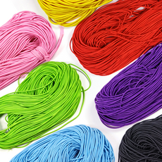 칼라고무줄 둥근고무줄 대용량 타래 2mmx50M 만들기 꾸미기 공예 재료, 1개, 5. 초록