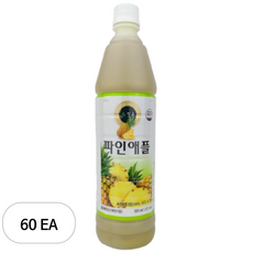 청솔 파인애플 음료, 60개, 835ml