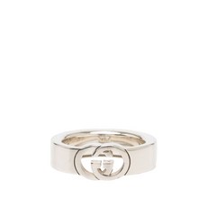 구찌 중고 2016-2026 인터로킹 G 스털링 실버 링