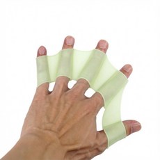 리얼픽 오리손 수영 실리콘 장갑, 1개, 그린