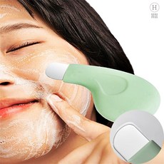 모공브러쉬 전문가용 얼굴피지 압출기 블랙헤드 코피지제거기 모공청소 압출핀셋, 그린
