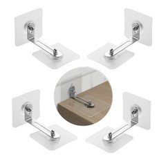 인밸 무타공 가구 고정장치 전도 흔들림 방지 고정도구 4개