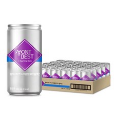 몽베스트 탄산수 플레인 캔, 30개, 190ml