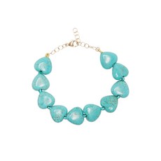 지아지아 터퀴즈 하트 브레이슬릿