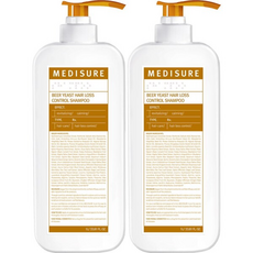 메디슈어 맥주 효모 탈모 샴푸, 1L, 2개