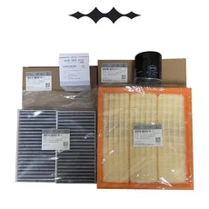 BYD Formula Leopard 5용 자동차 엔진 에어 필터 및 오일 3피스 조합 세트, 01 4pcs, 01 BYD, 01 Leopard 5
