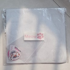 Rebirth 喵板 貓抓砂紙 兩張入 透明砂 品牌貼紙 通用各型號, 如圖所示, 1個