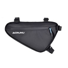 ACRUNU 自行車前梁三角包，戶外騎行裝備，防雨單車公路包, 黑色,8寸, 1個