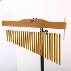 드럼 차임벨 종소리 성가대 연주 타악기 교회 합주, 1개, 20음 목재 프레임 실버