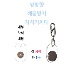 인씨네 오토바이 배달대행 용품 절대 녹슬지 않고 깨지지 않는 초강력 양방향 자석거치대 조끼고리 휴대용 딱판 찍판, 싱글, 투명, 아크릴