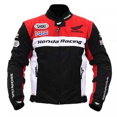 사계절 보온 오토바이 자켓 잠바 빅사이즈 라이딩점퍼 바이크 레이싱복, 1개, 5. XL 혼다 레드(사계절) 보호대 포함