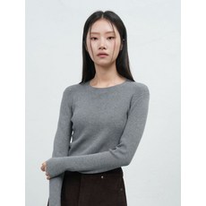 제너럴아이디어 이지 크루넥 풀오버 니트 [MELANGE GREY] WBE4L05523 384010