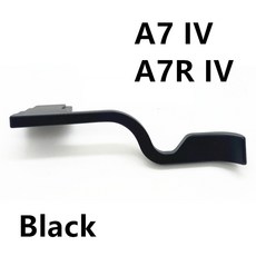 Sony A7R IV A7 IV 카메라 A7M4 A7RM4 ILCE-7M4 ILCE-7RM4 엄지 업 핫슈에 완벽한 금속 핫슈 엄지 업 그립 커버, Black