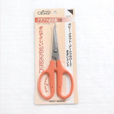 이노99 [크로바] 스테인리스 크래프트가위175 -소프트핸들 (36-656), 1개