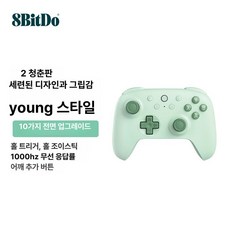 8BitDo 얼티메이트 2C 무선 게임패드 컨트롤러 1000Hz 폴링레이트, 1개, 2세대 무선 그린 PC 스팀 안드로이드, 기본 색상