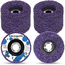 5팩 앵글 그라인더 스트리핑 휠 스트립 디스크 부착물 페인트 금속 산화 녹 제거 스트리퍼 도구 4인치 x 58인치, 4'' x 5/8''-10P