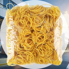 노랑 고무줄 5000 4cm 고무밴드 포장고무줄 문서정리 포장용고무줄 노란밴드 색깔고무줄