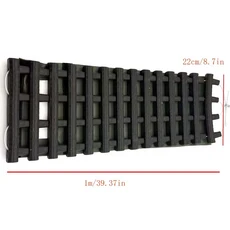 휴대용 80cm 차량 견인매트 눈 얼음 모래 진흙 미끄럼 방지 타이어 사다리 비상 구조 보드 자동차 SUV용, 01 Black