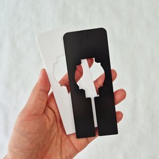 의류 사이즈 구분 라벨 진열 옷걸이 표시 분류 매장 옷장, A_화이트