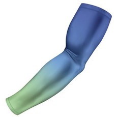 B-Driven Sports Pro-Fit 야구 농구 축구용 압박 암 슬리브 - 근육 긴장 타박상 감소 - 운동 남성 여성 청소년 아동용 - 자폐증 XXXXS (Y, XXX-Small | Youth Standard, 옴브레 | 블루, 그린