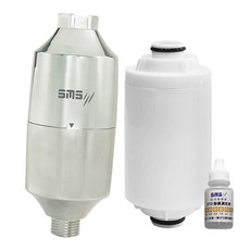 SMS 日月光淨水 沐浴器 一年份濾心組合 S-010 S-010F 附餘氯測試液, 1套, 無