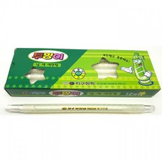 지구화학 투명이색연필 낱색 12자루, 백색