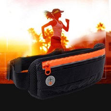 엘쏘 러닝힙색 스포츠 방수 벨트, 블랙, 1개