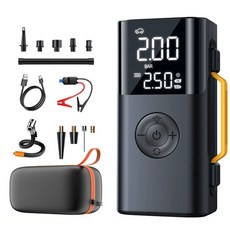 Darlisex 점프스타터 6in1 에어펌프+등+보조 배터리+송풍기+진공압축, 8000mAh, 1개, 8000mAh