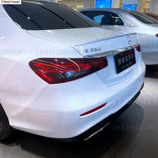 ABS 리어 립 스포일러 트렁크 부트 윙 벤츠 W213 21년 E 클래스 E200 E300 E63 W214 호환, 미도색ed Primer