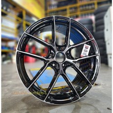 土城輪胎王 19吋旋鍛鋁圈 黑底黑透 5/108 5/112 5/114.3 Alphard 阿法, 1個