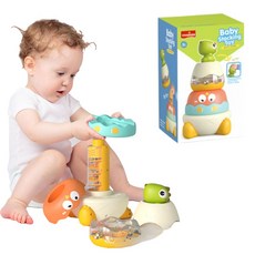 아리몰 링쌓기놀이 아기 스태킹 장난감, 1세트, 공룡링쌓기