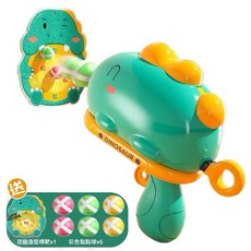 可愛恐龍造型黏黏球射擊玩具組 附贈恐龍標靶, 綠色, 1個