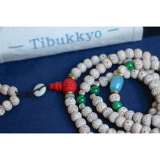 Tibukkyo 星月菩提 10x8mm A桶珠 藏銀 乾磨正月 菩提子, 1個