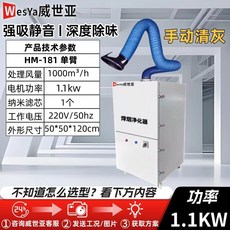 용접 흄 집진기 국소배기장치 흡진 먼지 매연, 2. HM-181 나노필터 모터보호 1.1KW